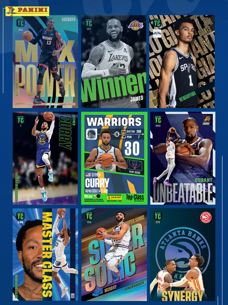 パニーニ-カードコレクションnba,ボードゲーム,ギフト,ゲームクラス,stephen curry,珍しい風通しの星,バスケットボール,ドナルカードブック,ブラインドボックス,2024