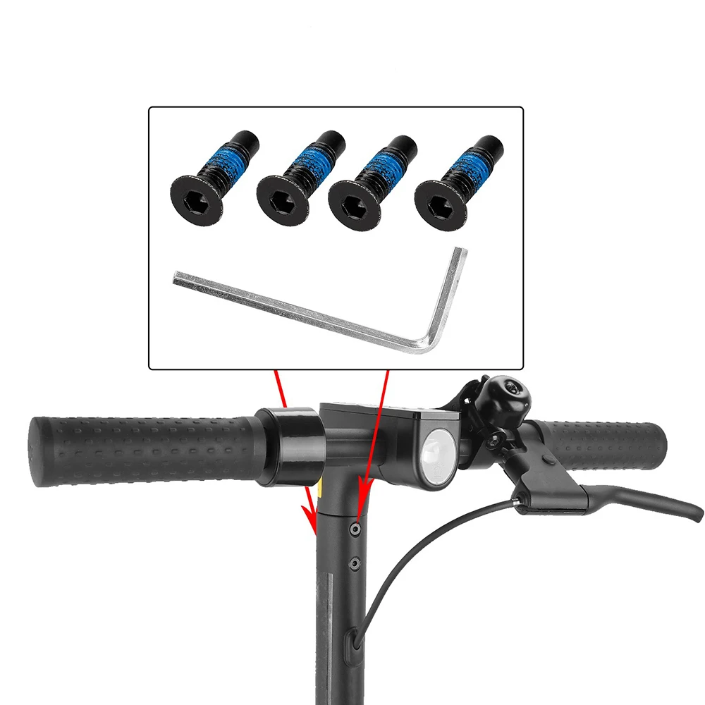 Tornillo para Ninebot F40 F30 F20 P100S P65 MAX G2 G65 G30 G30D, Piezas de Repuesto para Base de Tablero de Instrumentos, Tubo de Horquilla Delantera de Scooter Eléctrico