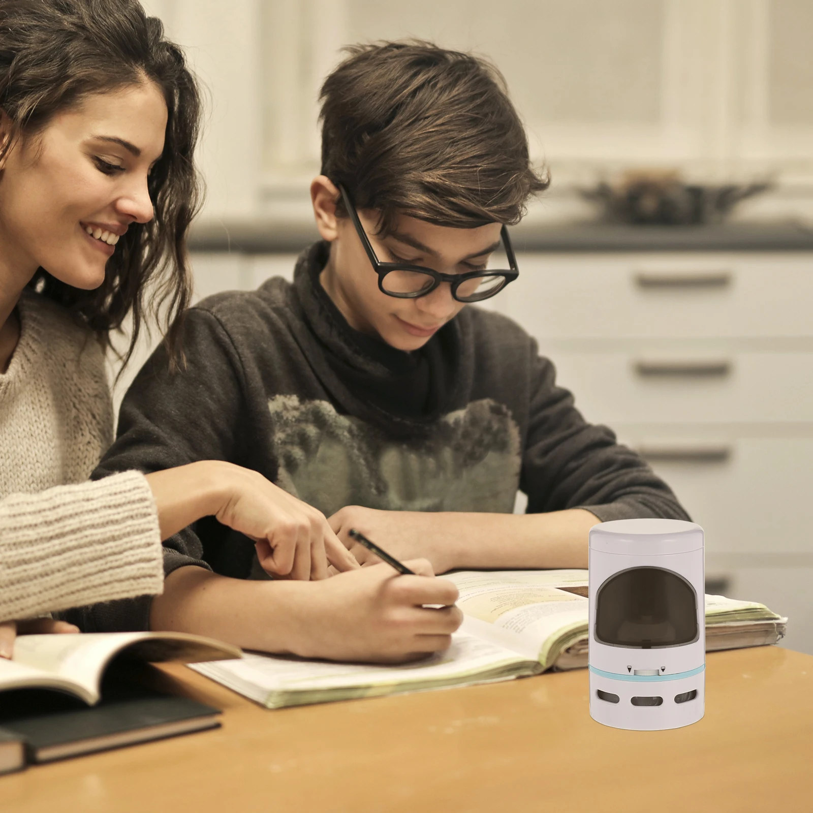 Electric Pencil Sharpener ABS Compact Travel Storage Operated H Use Classroom Vacuum Cleaner Desktop Students