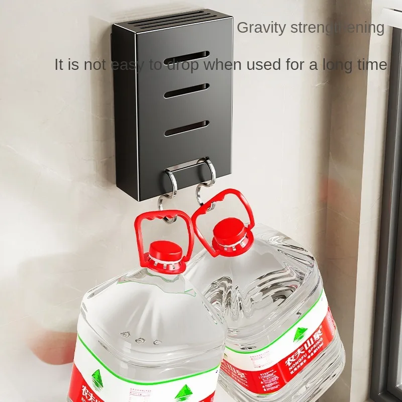 Soporte para cuchillos de cocina, estante de almacenamiento para cuchillos, sin perforación, caja de almacenamiento montada en la pared, caja de