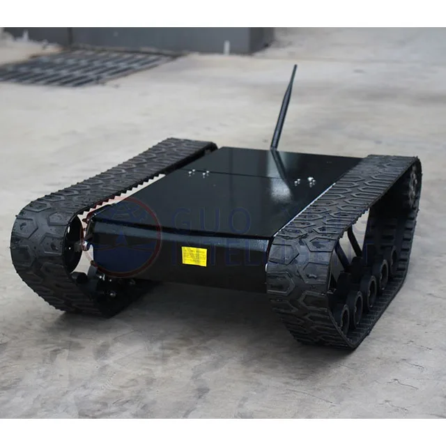 Outdoor all terrains electric mobile delivery vehicle robot small tracked robot chassis safari138t