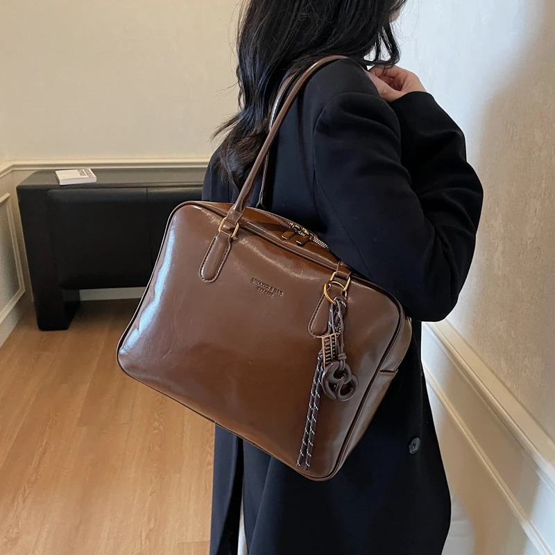 

Сплошной цвет, качественная сумка через плечо из искусственной кожи, большая вместительная универсальная сумка на молнии, лидер продаж, сумки для женщин Bolsas Femininas