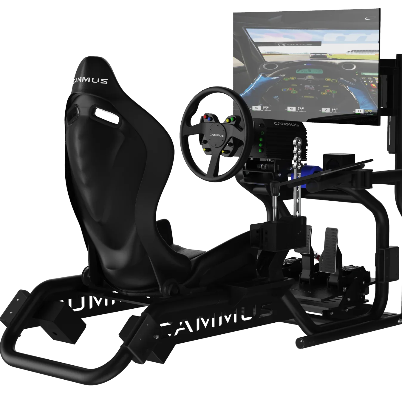CAMMUS Car Simulator Seat Pedals Shifter Simulated Steering Race Play Game Cockpit SIM Racing