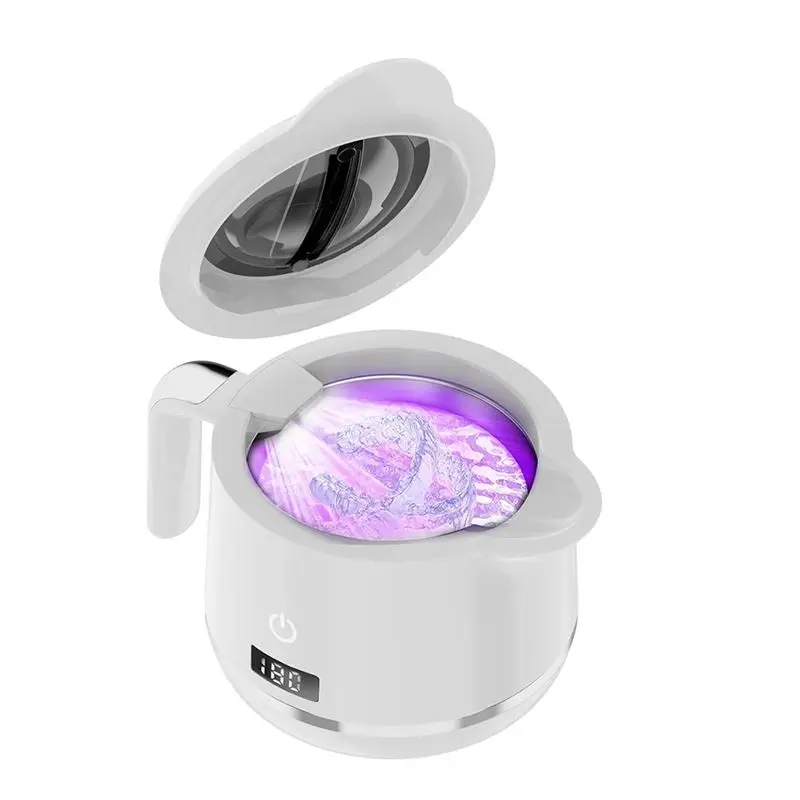 

YCOC-Ultrasonic Retainer Cleaner Machine- 45Khz Ultrasonic Jewelry Cleaner - 180ML Mouth Guard & Denture Cleaner Pod