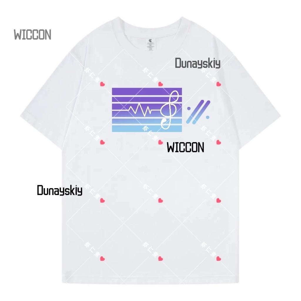 PJSK أنيمي تأثيري العالم مشروع نسخة المسرح الملونة من نفس تي شيرت بأكمام قصيرة ملابس عادية الصيف تأثيري