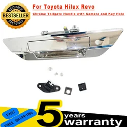 Chrome Tailgate Handle Back Door Handle Trunk Handle For Toyota Hilux Revo 2015 2016 2017 2018 2019 2020 2021