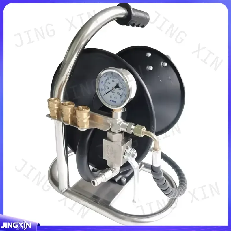 Custom for Stainless Steel Portable Hose Reel High Pressure Jet Drain Cleaner Pipeline Cleaning Tool Auto Parts Accessories