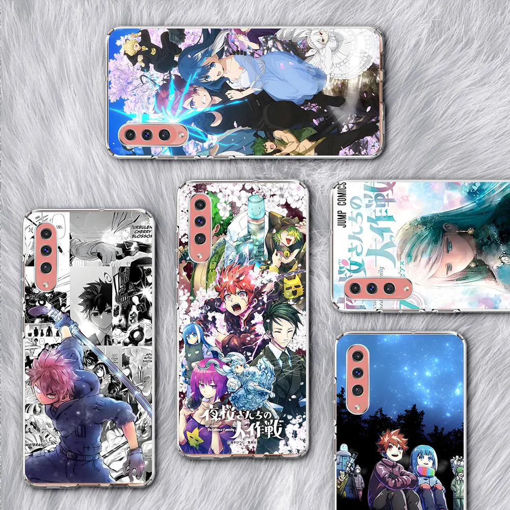 Funda de la familia Mission Yozakura para Samsung Galaxy A70, A70s, A20e, A30s, A8, A40, A50, A50s, A20, A30, A7, A6, funda transparente suave para teléfono