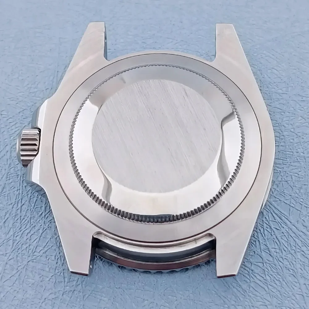 40mm GMT Dual Turn Ring Watch Case 316L Stainless Steel Sapphire Glass Waterproof NH3 Series 34 35 36 Movement C3 Luminous Dial