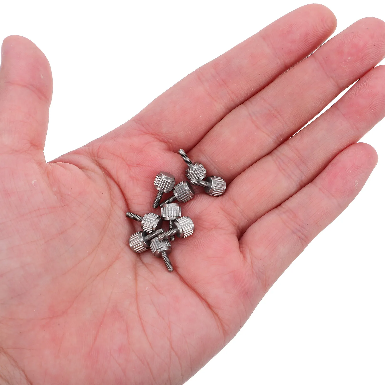 20Pcs Stainless Steel Flat Knurled Thumb Screws M2x6mm for Vernier Caliper Adjustment Locking Fasteners Precision Measurement