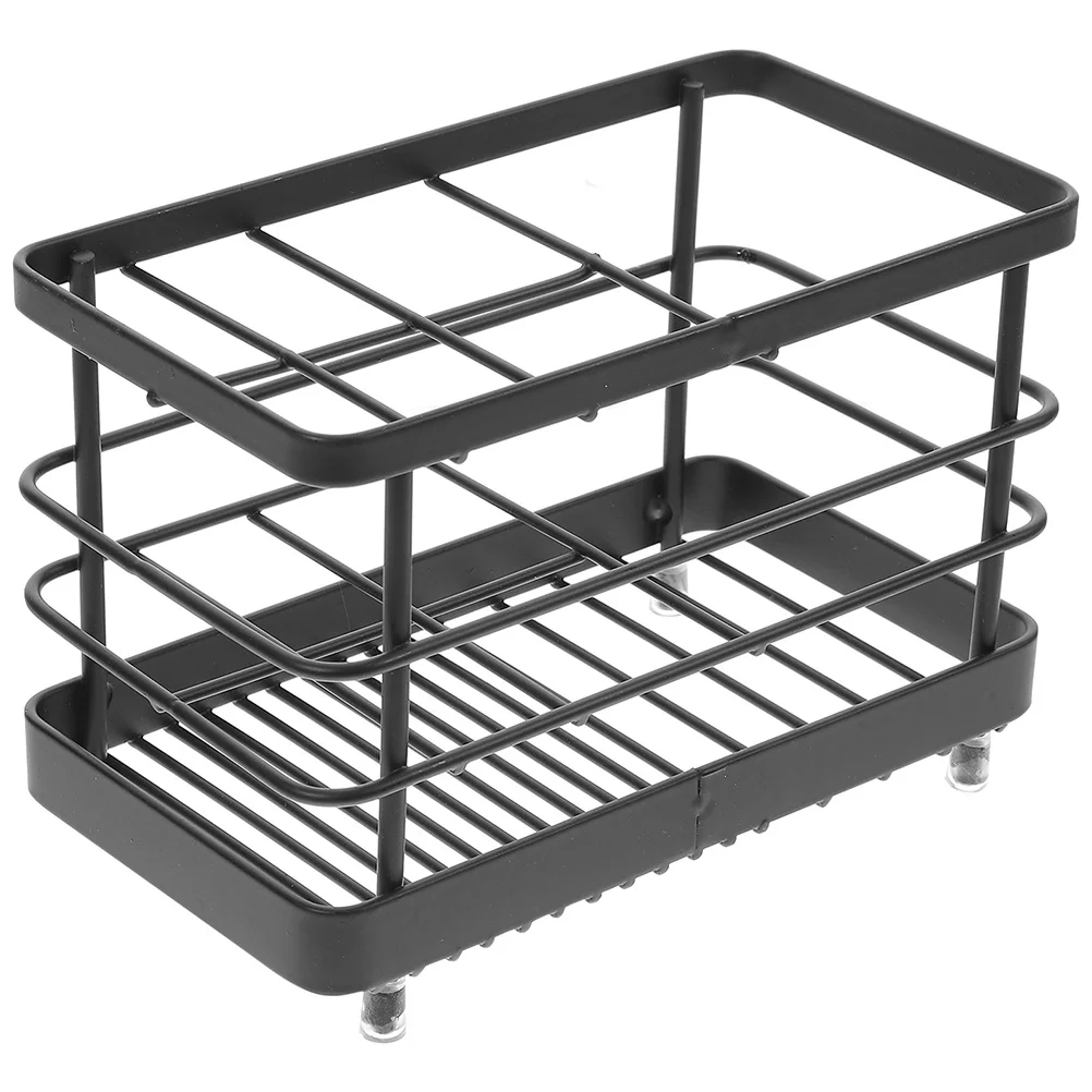 

Carbon Steel Holder Black Storage Rack For Bathroom Home Supplies Toothbrush Holder Shelf Toothpaste Razor Comb St
