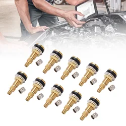 TR618A Air Liquid Tubeless Tire Valve Stem Brass 1 7/8in TR618A for Tractor 0.625in Valve Hole Tubeless Air Liquid Valve