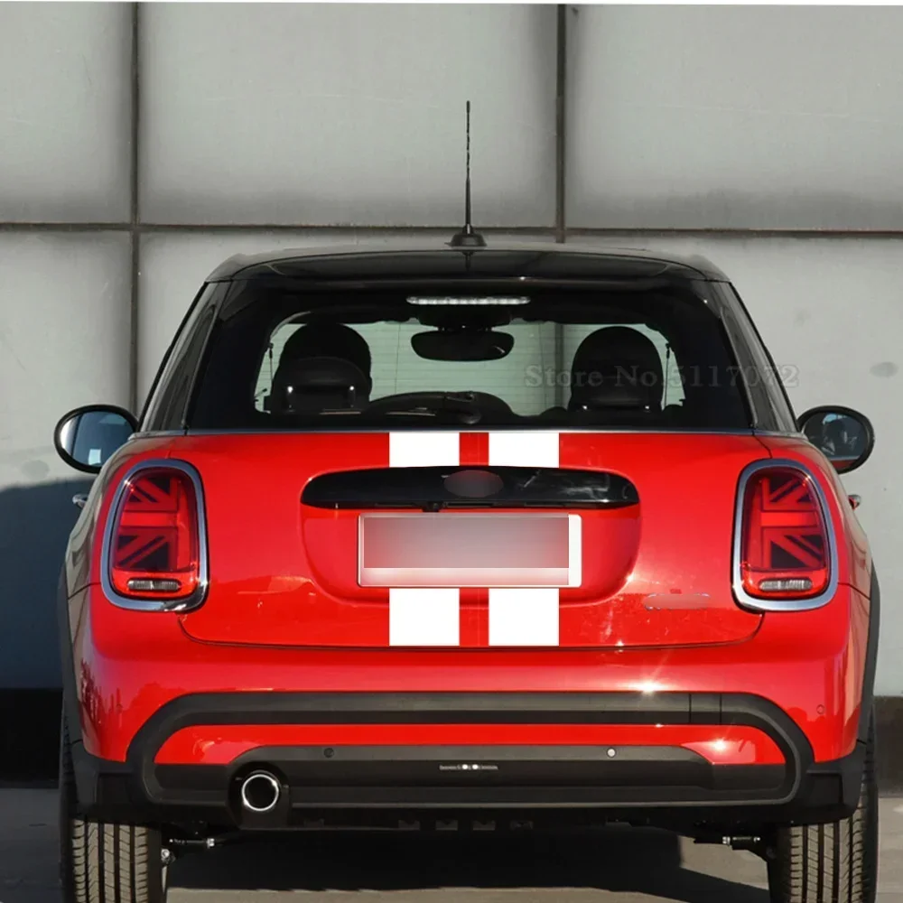 

Car Hood Bonnet Stripes Sticker Engine Cover Band Rear Trunk Body For MINI Cooper F56 R56 F55 F57 R57 R58 JCW Decal Accessories