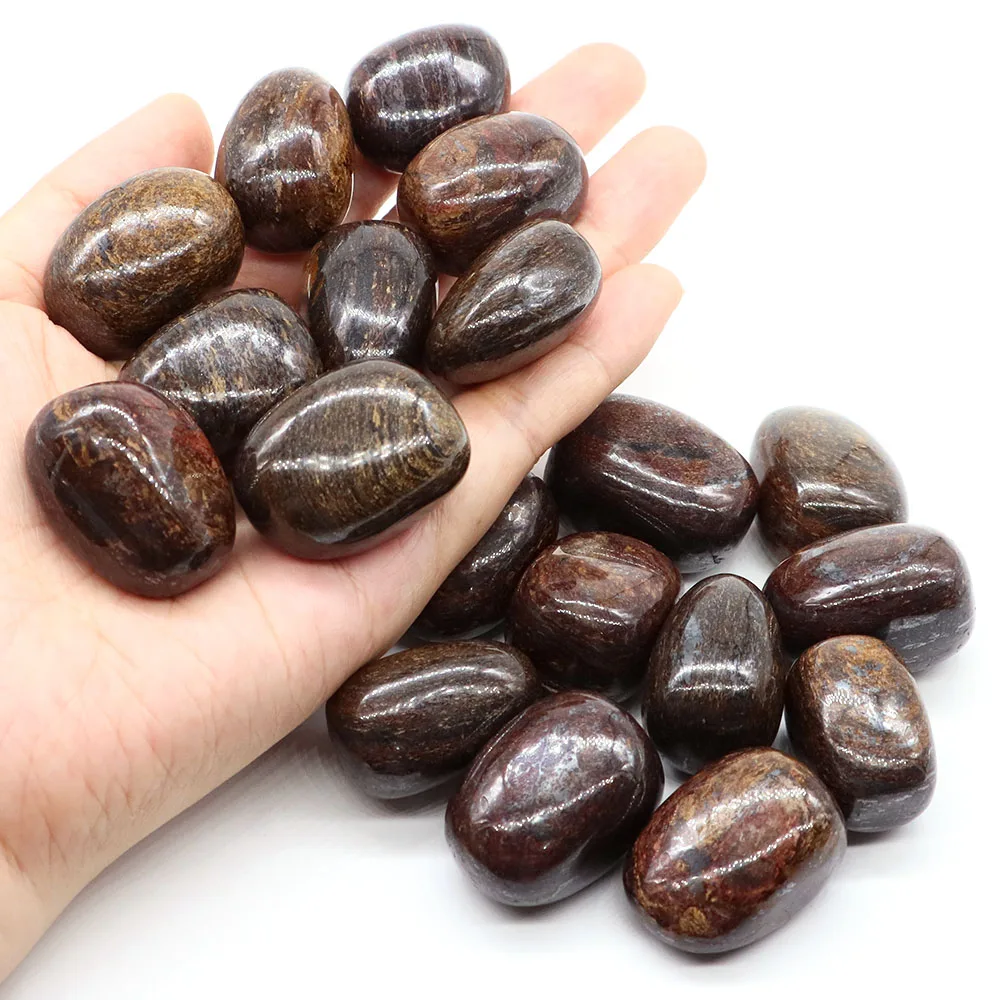 Bronzite Natural Tumbled Stones Healing Crystals Reiki Gemstone Ore Bulk Quartz Mineral Specimen Aquarium Garden Home Decoration