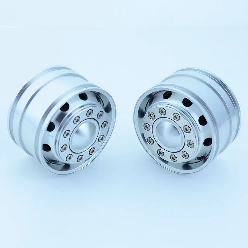 2pcs 1:14th Scale Metal Drive Hub 25mm Wheel for Tamiya RC Dump Truck SCANIA 770S R620 VOLVO BENZ Arocs MAN TGX LESU Car