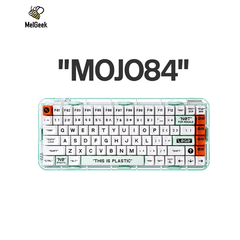 

Melgeek Mojo84 Tri Mode Keyboard Wireless Bluetooth Mechanical Keyboard Rgb Backlit Hotswap Gasket Pc Gamer Custom Pc Man Gifts