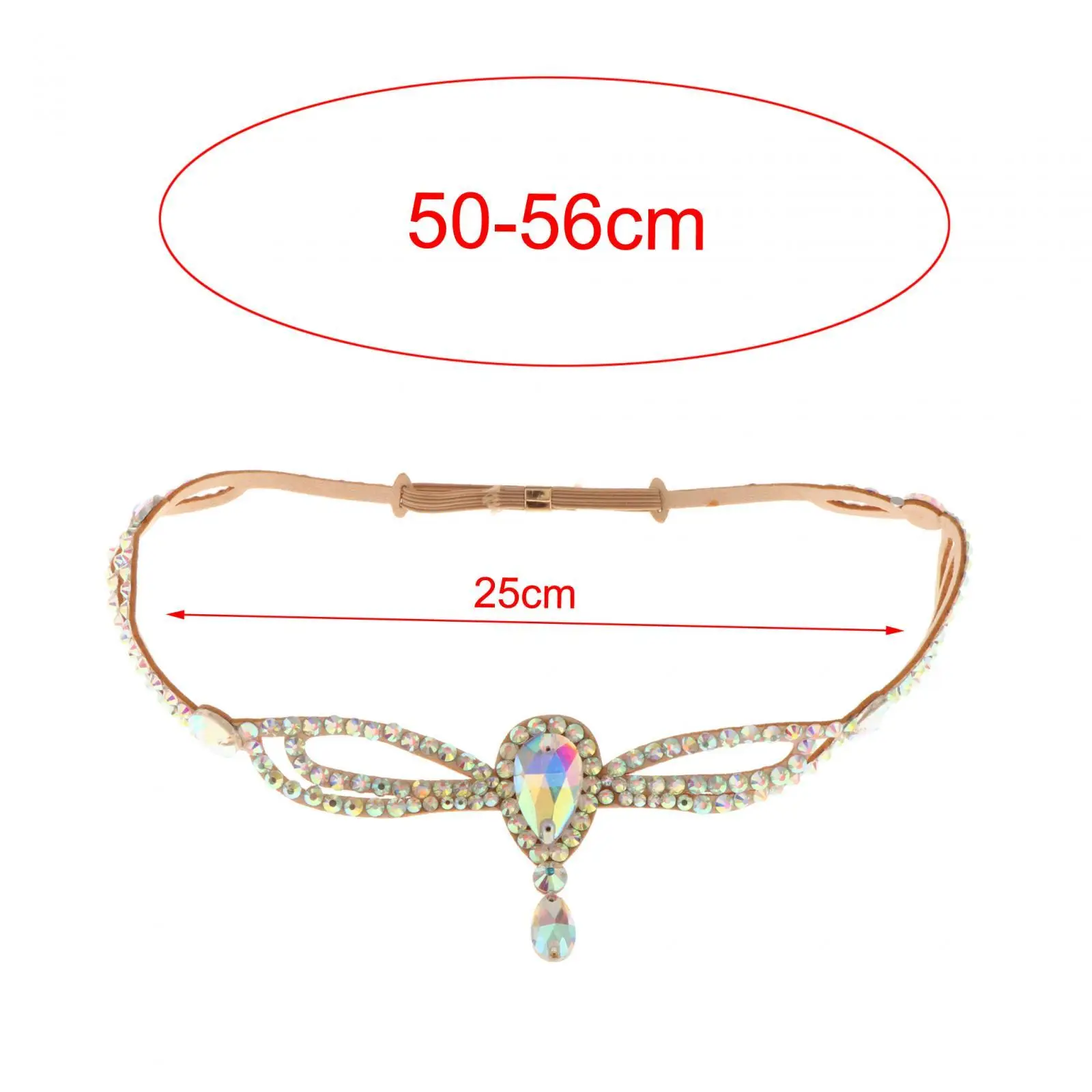 Rhinestone Belly Dance Headdresses Costume Head Wear Headpiece Head Chain for Party Belly Dance Wedding Festival Adult Teen