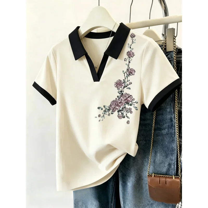 New 2026 Women's Stylish Polo Shirts and T-Shirts—Perfect for the Daily Commute While Exuding an Air of Elegance.