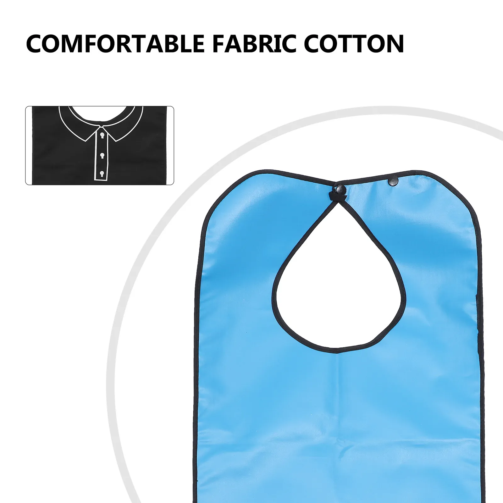 

2 шт. Удобные нагрудники для пожилых людей из гипоаллергенной ткани, маслоотталкивающие, для приема пищи, портативные, для кормления, изысканные