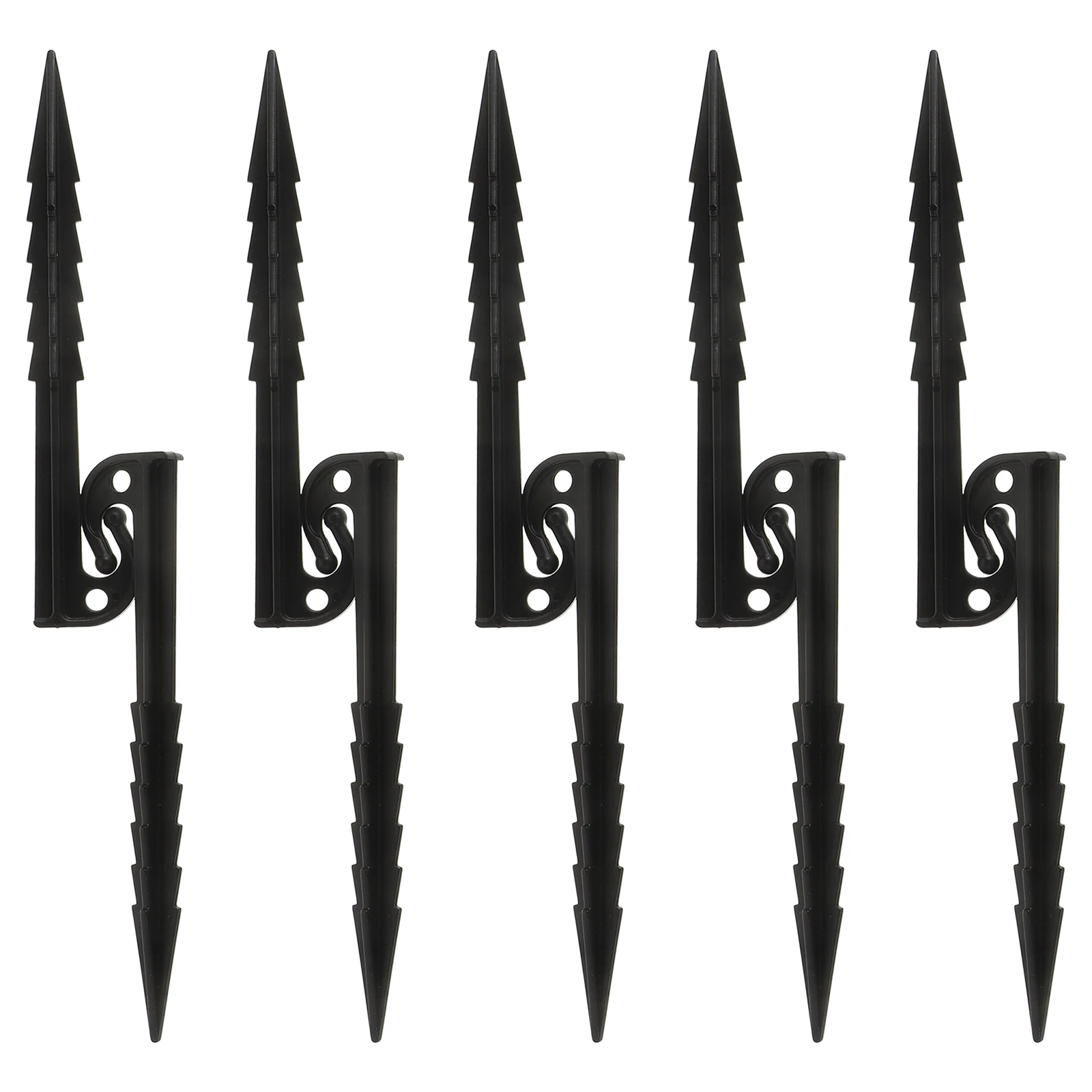 

10pcs Tent Pegs 14 6cm Heavy Duty Plastic Ground Stakes Non Metal Black Windproof Fixing Stakes Camping Tarp Outdoor Decorations