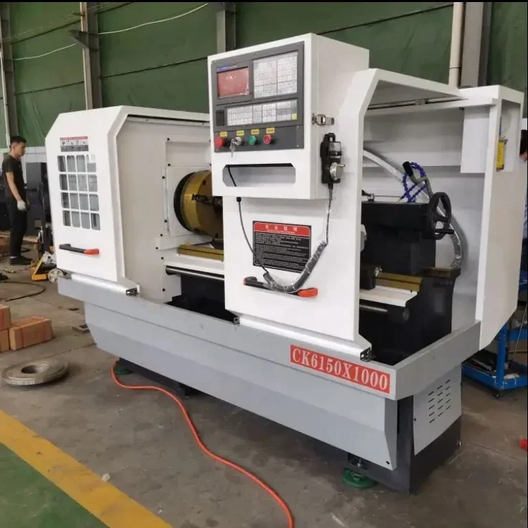 Cnc Lathe Machine Horizontal Lathe Machine Flat Bed CK6150*1500 Cnc Turning Machine