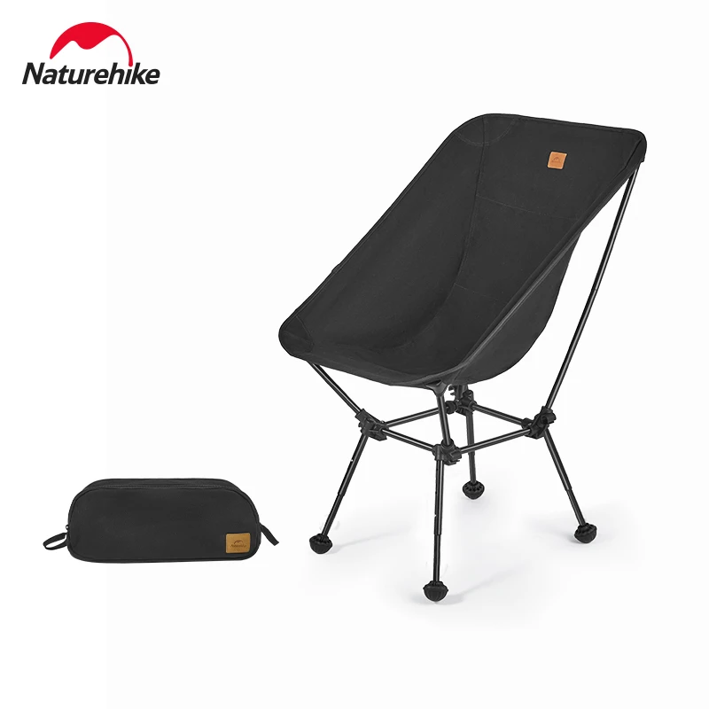 Naturehike Camping Chair Backpacking Chairs Ultralight Folding Chair Compact with Portable Storage Bag Side Pockets for Travel