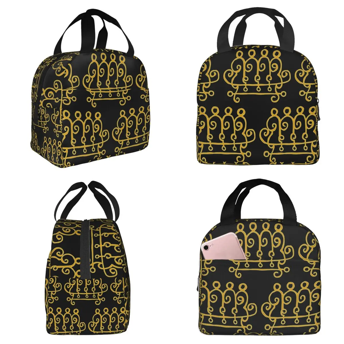 

The Sigil Of King Paimon Insulated Lunch Bag for Kids School Cooler Thermal Food Box Tote Leakproof Lunch Boxes Container
