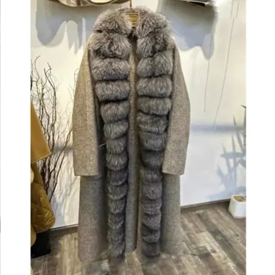 real fur coat short real fox fur coat full pelt soft warm natural fox fur