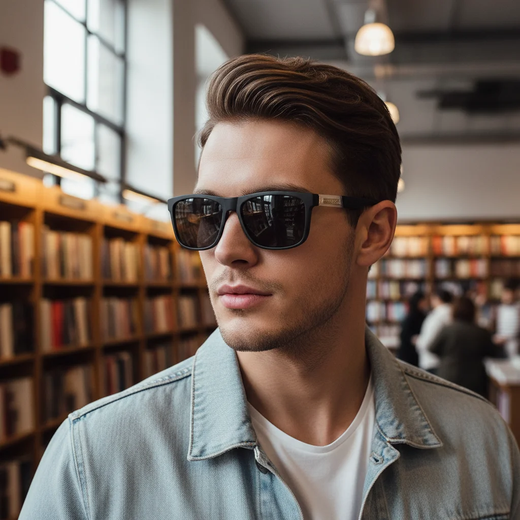 Daily Commuting Oval-shaped Uv-protective All-purpose Polarized Sunglasses For Men GJ3005