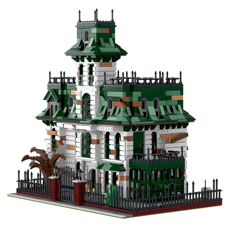 3378PCS MOC Horror Movie Addams House Building Blocks Darkness Villa Modello di architettura modulare Giocattoli fai da te per bambini Regalo di Halloween