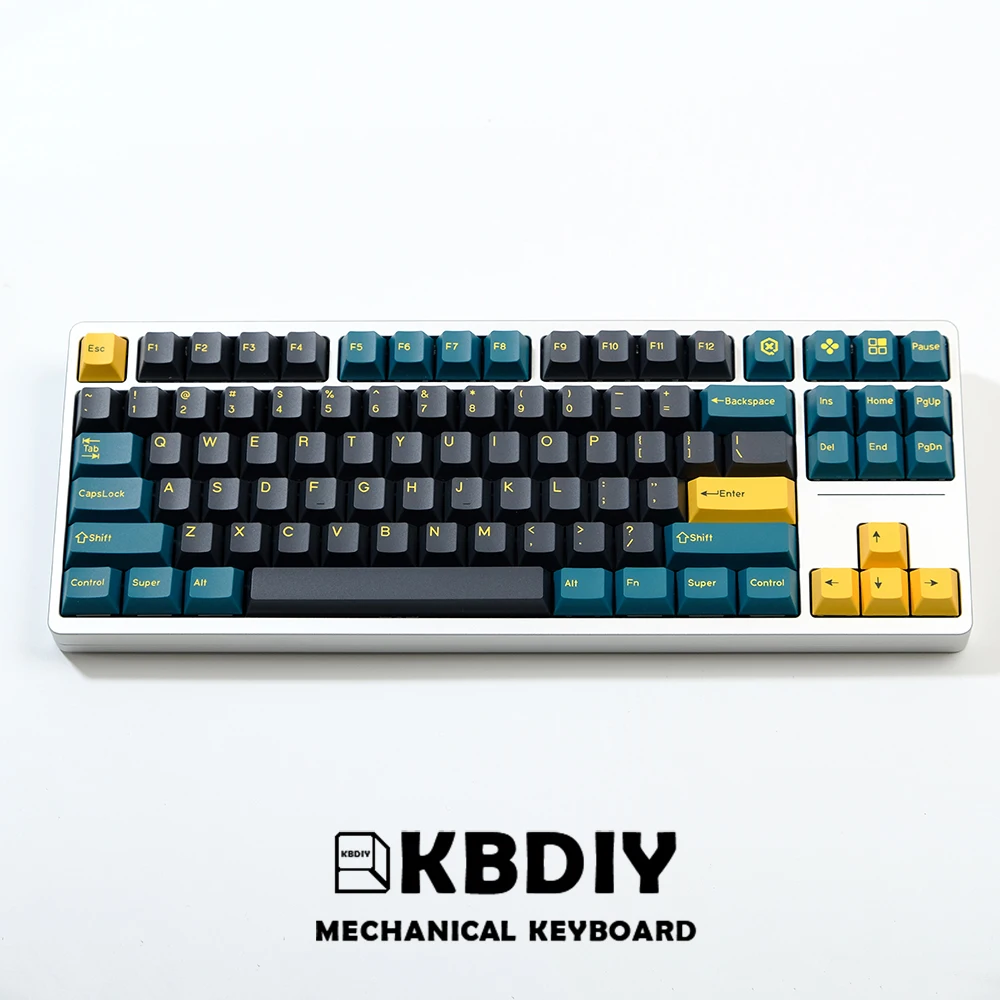 KBDiy GMK Mars Green Keycaps for Mechanical Keyboard Cherry Profile PBT 176 Keys Caps Double Shot ISO 7U for GMK67/64/980/104/68