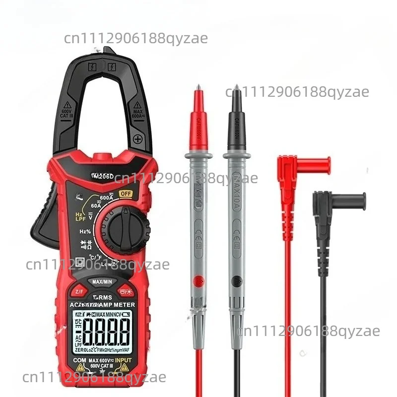 HT206D clamp meter high-precision digital meter AC and DC multi-function anti-burn multimeter