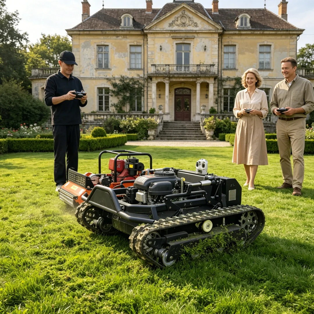Customized Landscaping Low Noise Lawn Mower High Efficiency Powerful Engine Fuel-Efficient High Load Durable Reliable Fast Speed