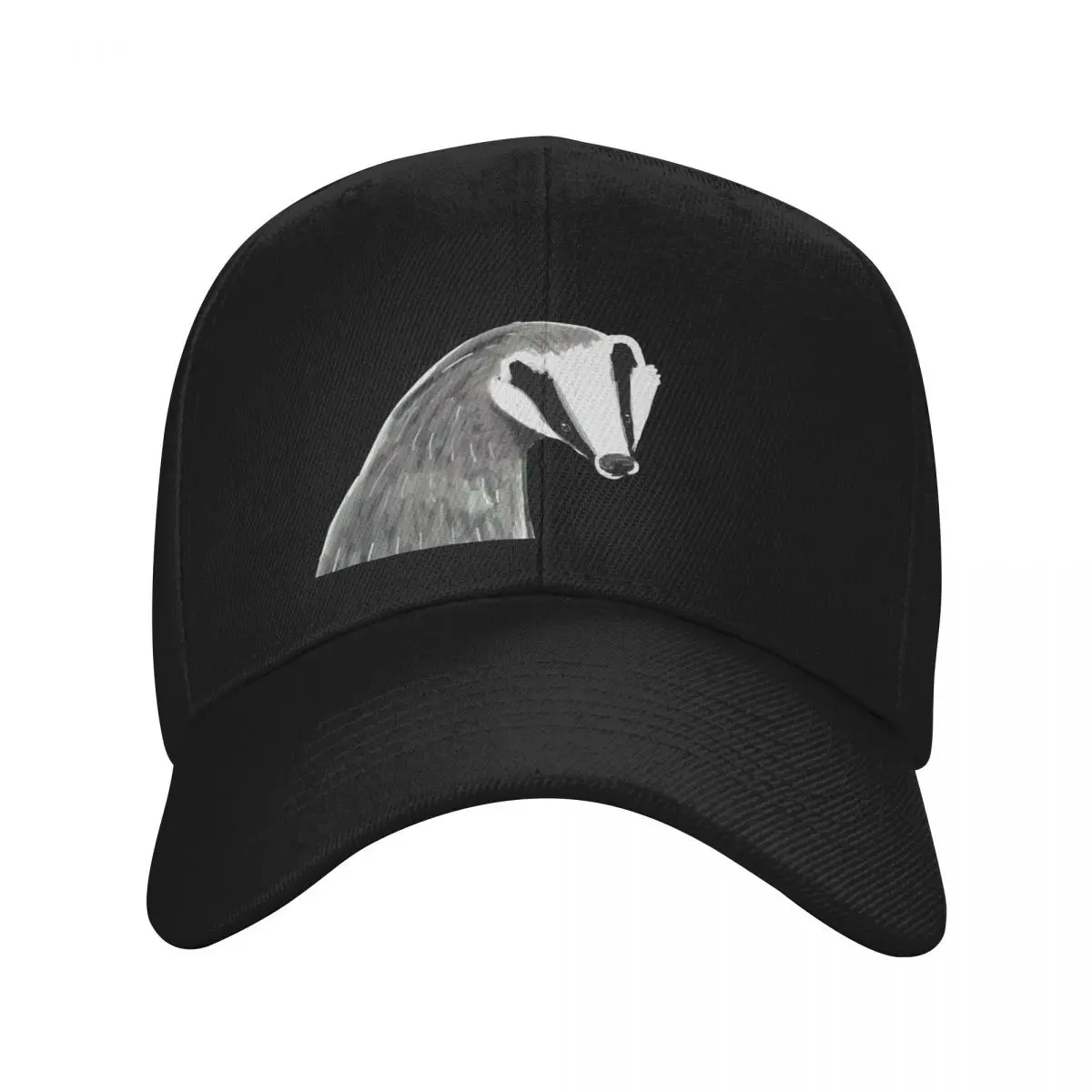 European Badger pattern Baseball Cap Sun Cap Snapback Cap funny hat Beach Outing Men's Caps Women's