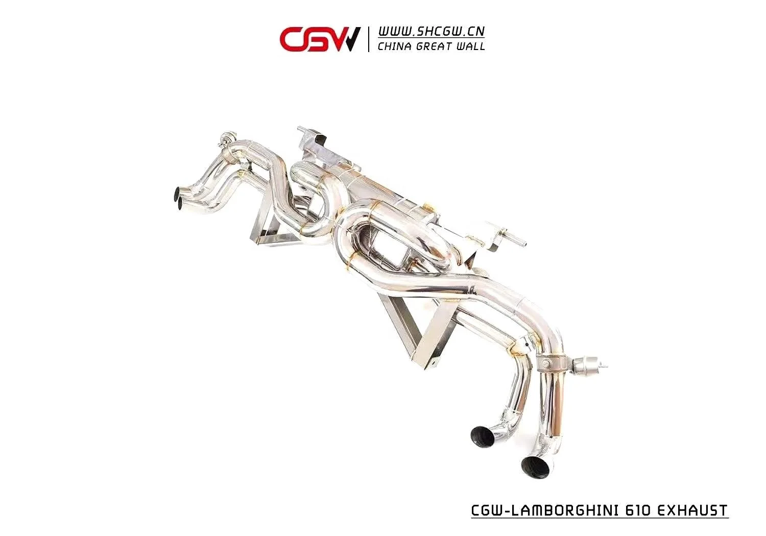 CGW Performance Titanium or Stainless Steel Valve Exhaust Muffler for Huracan EVO LP580 LP610 5.2