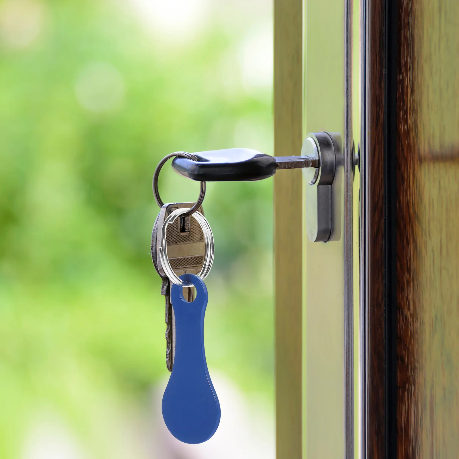 5 Pcs Token Pendant Grocery Shopping Cart Keychain Trolley Keyring Handbag Tokens