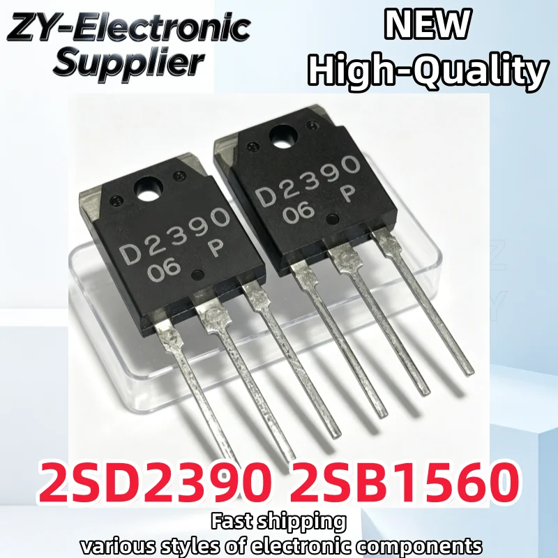 TO-3P【5pcs/5Pairs】Brand New B1560 D2390 2SB1560 2SD2390 Matched Pair Audio Power Amplifier Transistors