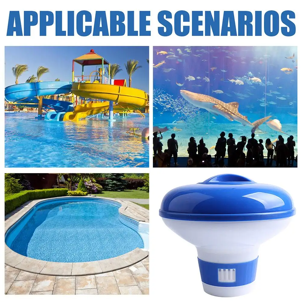 Floating Chlorine Dispenser Adjustable Flow Ports Twist Lock Pool Chemical Dosing Device Water Cleaner For Spa Fountain Hot Tub view 5