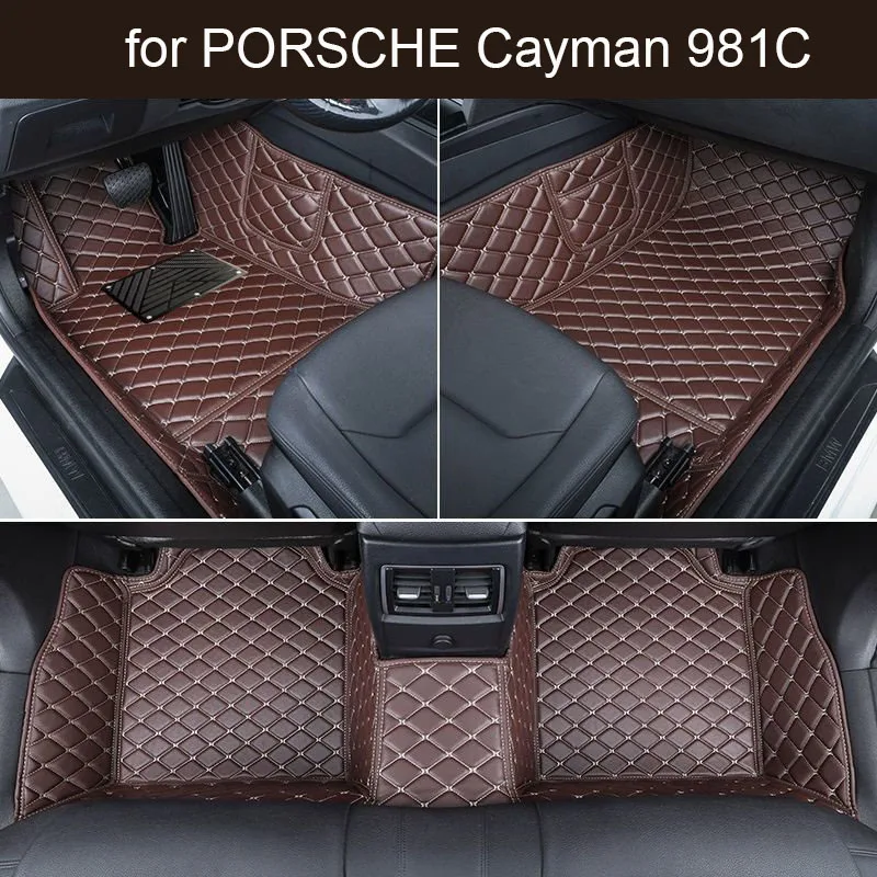 

Автомобильные коврики для PORSCHE Cayman 981C 2013-2016, аксессуары, автомобильные коврики на заказ