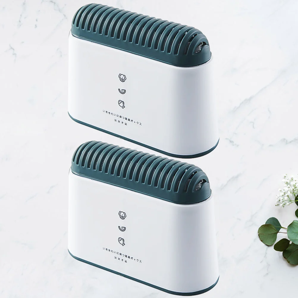 2 قطعة ثلاجة الفحم المنشط مزيل العرق صندوق قابلة لإعادة الاستخدام مزيل الروائح الكريهة امتصاص الهواء النقي لمبرد الفريزر #3