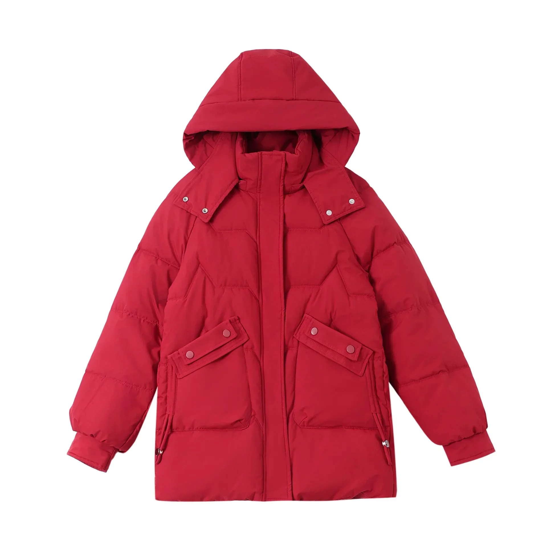 

New Women's Winter Jacket Women's Thicken Warm Hooded Short Cotton Jacket Female Pure Color Parkas Coats For Women Jacket