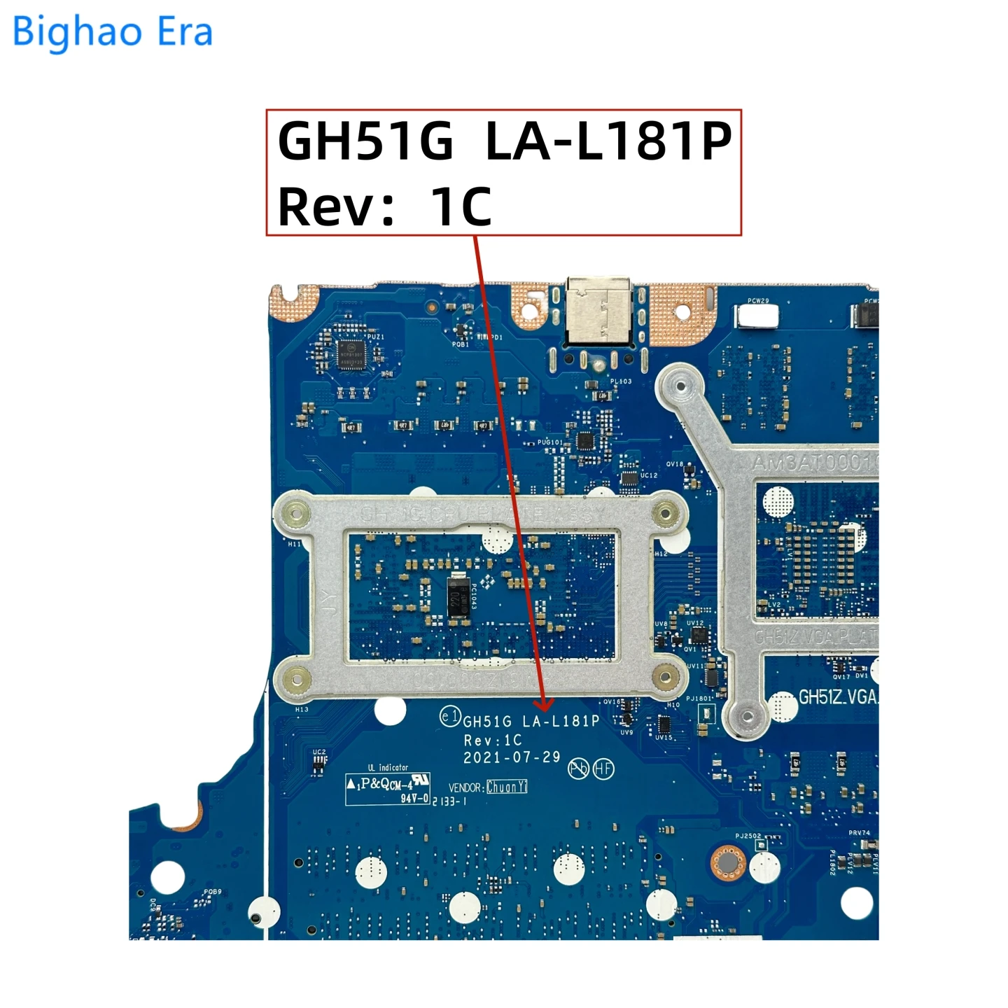 Imagem -03 - Placa-mãe Portátil para Acer Nitro Gh51g La-l181p An51754 An515-57 I511400h I7-11800h Cpu Rtx3050 4gb-gpu Nbqse11002