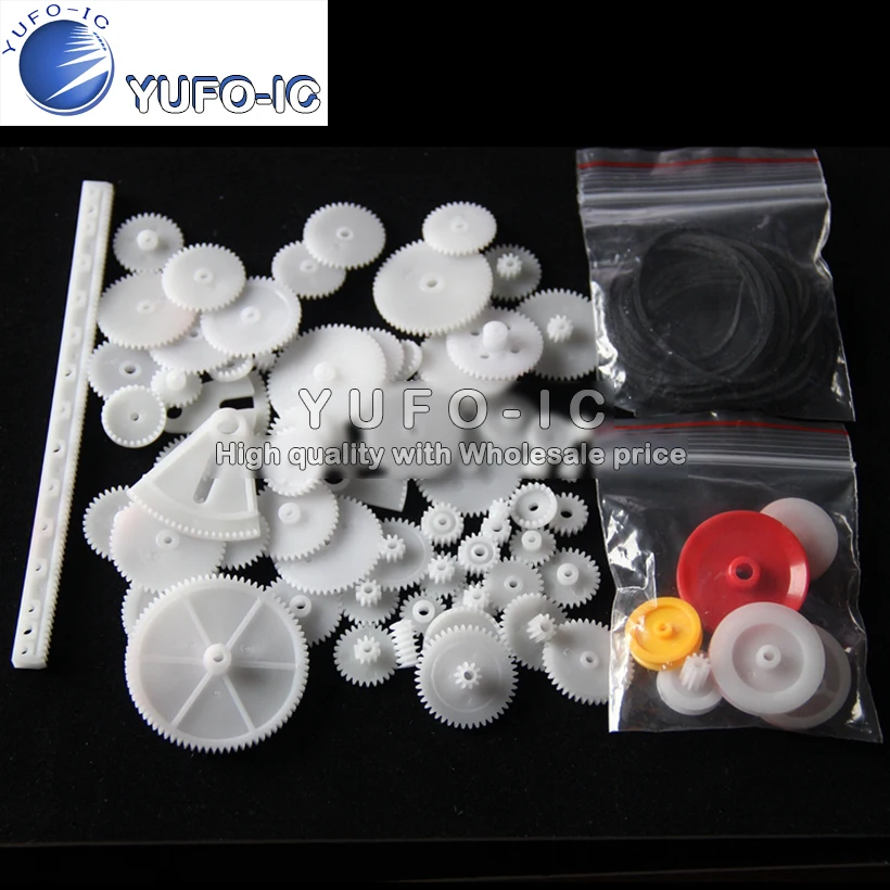 81 Kinds Of Plastic Gear Packs DIY Technology Model Making Gear Rack Deceleration 0.5 Modulus