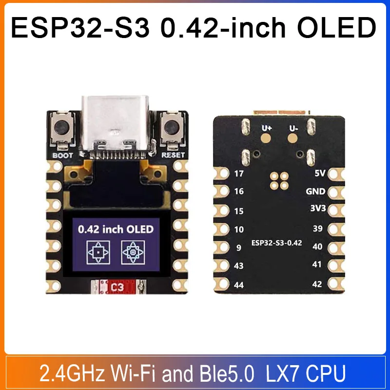 ESP32-S3 0.42-inch OLED Display Module  2.4GHz Wi-Fi and Ble5.0 ESP32-S3 Super mini ESP32 S3 MINI Development Board
