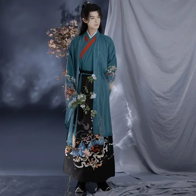 

FC6Oversized Hanfu Men Ancient Chinese Vintage Hanfu Sets Male Halloween Cosplay Costume Summer White Hanfu For Men Plus S@FC8！