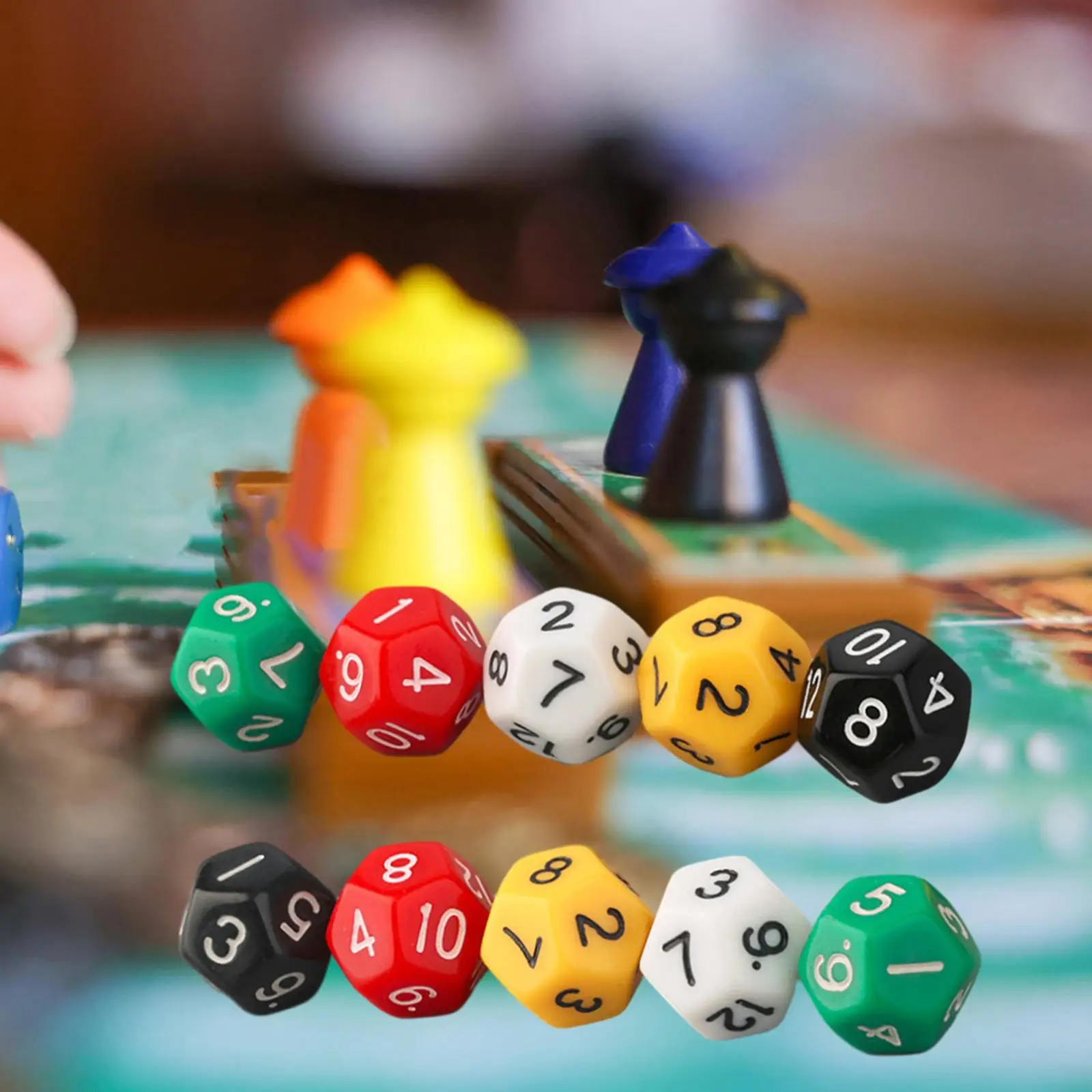 12 Sided Dice D12 Polyhedral Dice 20mm Assortment for Tabletop RPG Card Game Acrylic Multi Color