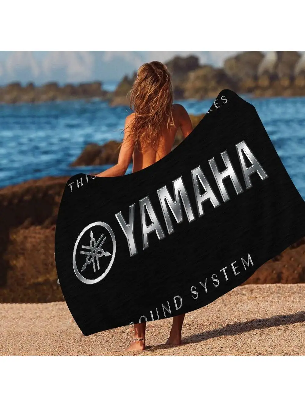 AliExpress Potdemiel Motorcycle Y-YAMAHAS-BIKE Microfiber Blanket Quick Drying Beach Towels Oversized Printing Super Absorbent Pool Towel Blanket
