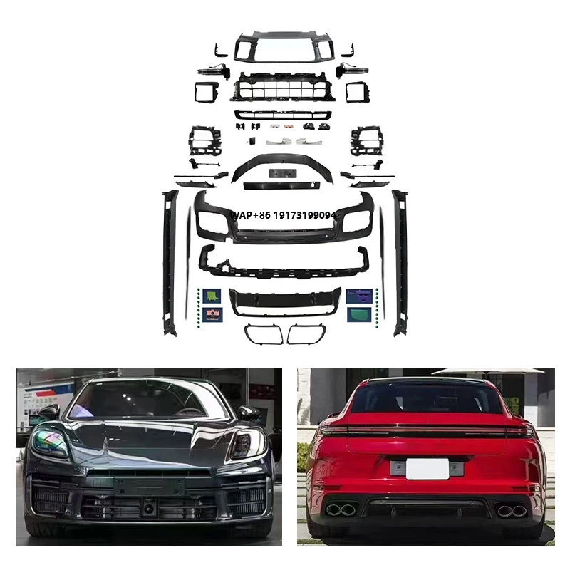 

New 976 2024-2025 for for Front/Rear Bumper GTS Rear Lip Turbo Body Kit with Fog Light Bolt-On Upgrade