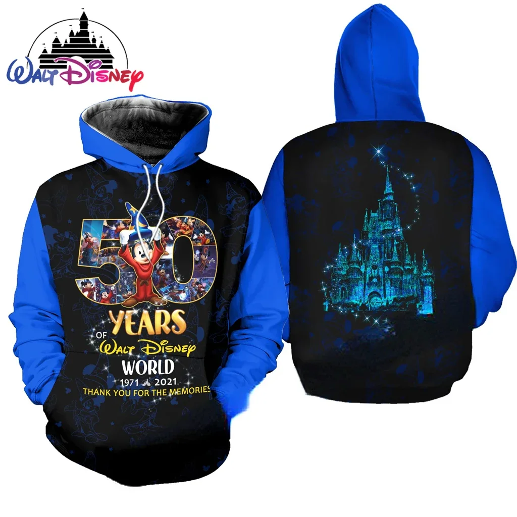 

Disney Family/Disney's 50th Anniversary 3D Print High-quality Flannelet Thickening Zipper/ Hoodies Men Women Design Pullover