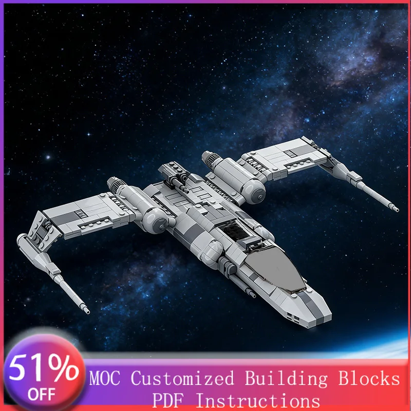 

Набор для сборки модели космического корабля Preybird MOC (689 деталей), модульный конструктор, креативный дизайн, простая сборка, игрушка DIY, рождественский подарок